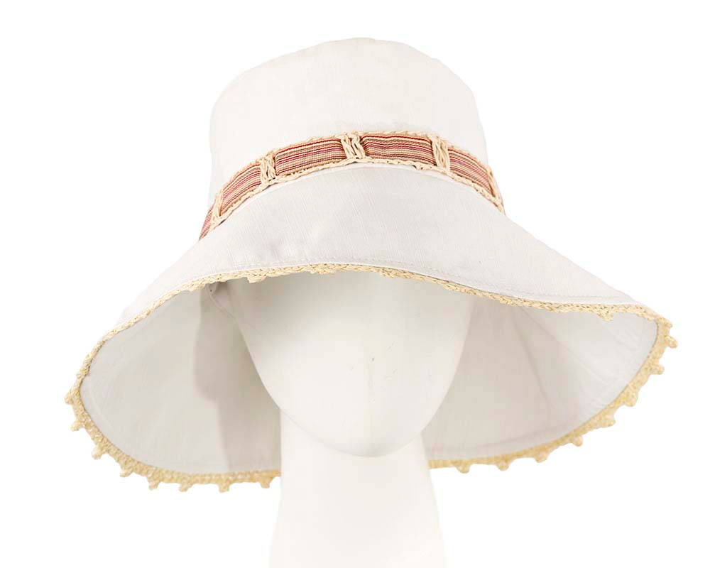 White ladies summer beach hat - Hats From OZ UK