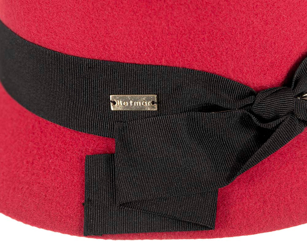 Red winter fashion trilby hat by Betmar NY - Hats From OZ UK Red winter fashion trilby hat by Betmar NY - Image 4