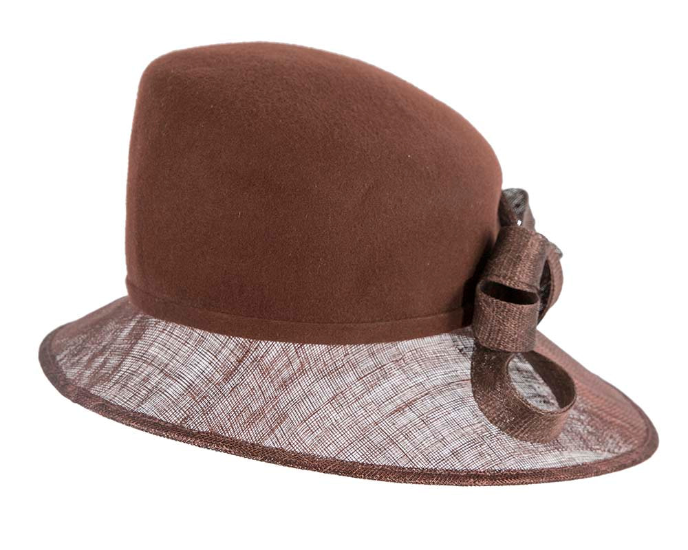 Chocolate ladies winter fashion hat by Cupids Millinery - Hats From OZ UK Chocolate ladies winter fashion hat by Cupids Millinery - Image 6