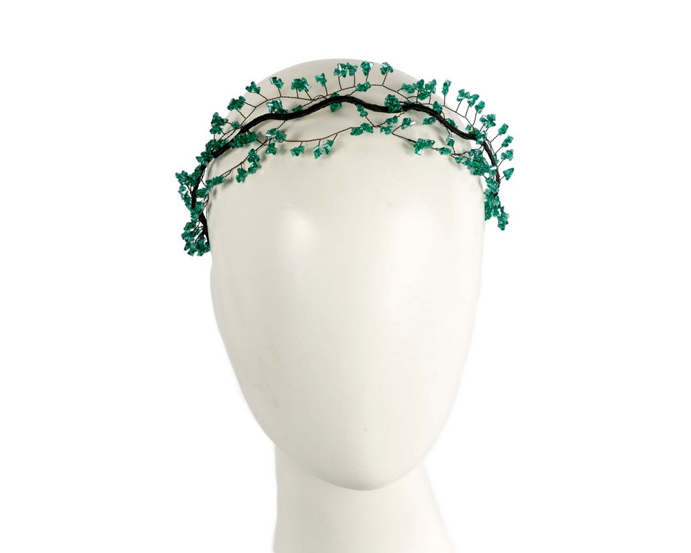 Exclusive teal headband fascinator by Cupids Millinery - Hats From OZ UK