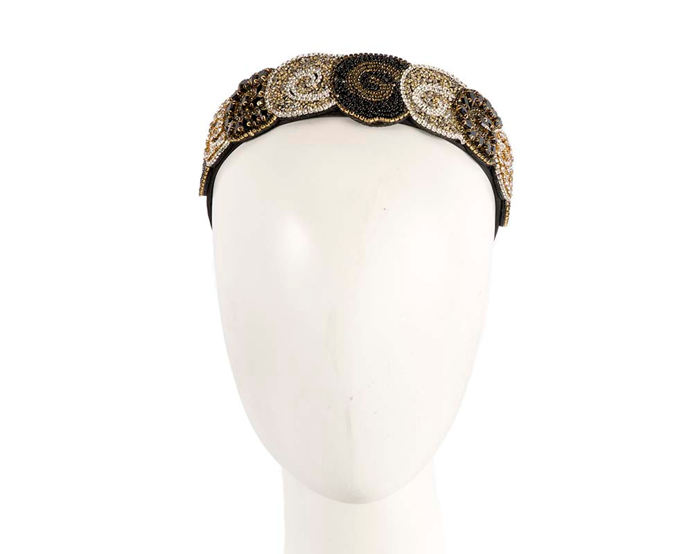 Unusual multi-tone headband fascinator CU448BG - Hats From OZ UK | CU448BG Unusual multi-tone headband fascinator CU448BG - Hats From OZ UK