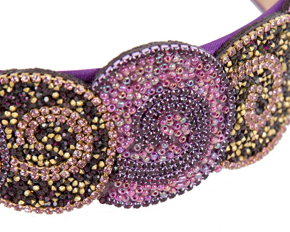 Unusual multi-tone headband fascinator CU448PR - Hats From OZ UK Unusual multi-tone headband fascinator CU448PR - Image 3