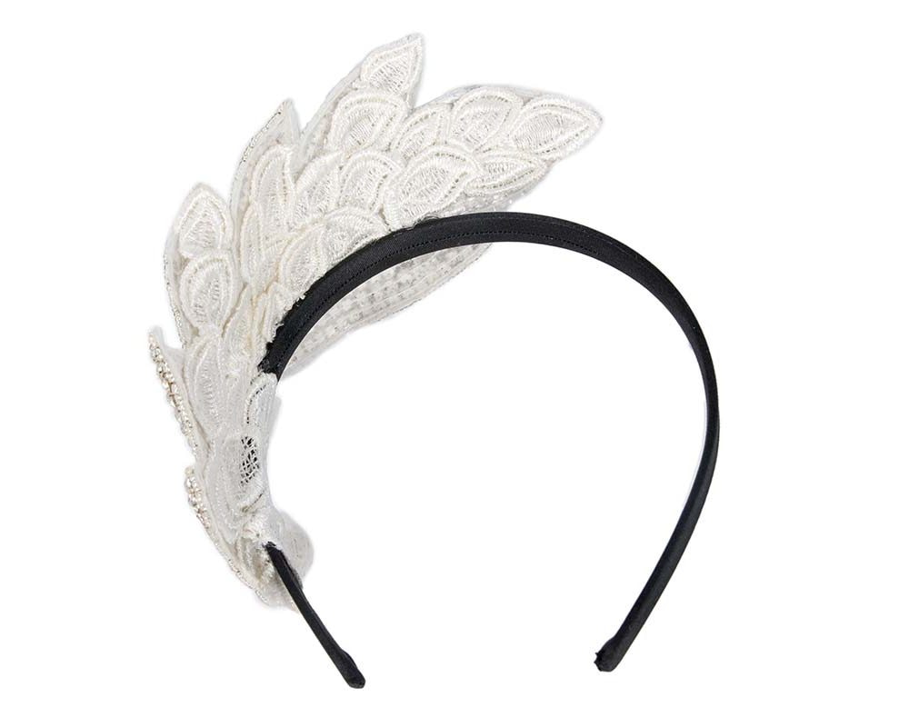 Bespoke sparkling silver fascinator by Cupids Millinery - Hats From OZ UK Bespoke sparkling silver fascinator by Cupids Millinery - Image 4