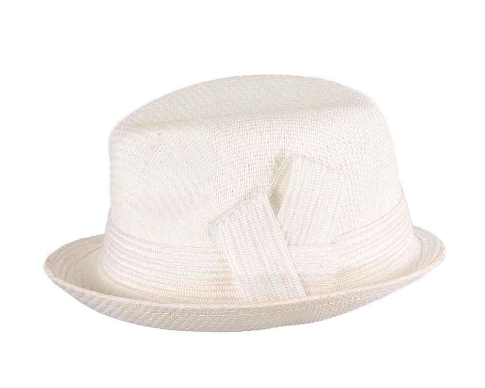 White ladies trilby hat by Max Alexander CU557 - Hats From OZ UK White ladies trilby hat by Max Alexander CU557 - Image 4