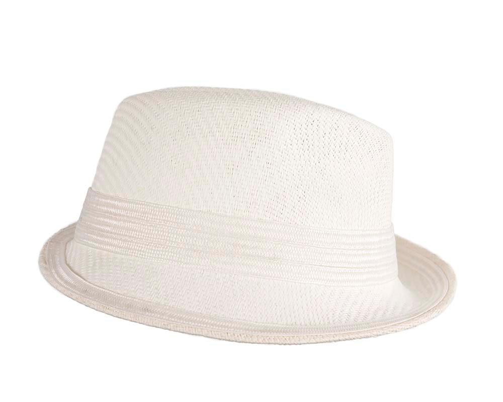 White ladies trilby hat by Max Alexander CU557 - Hats From OZ UK White ladies trilby hat by Max Alexander CU557 - Image 3