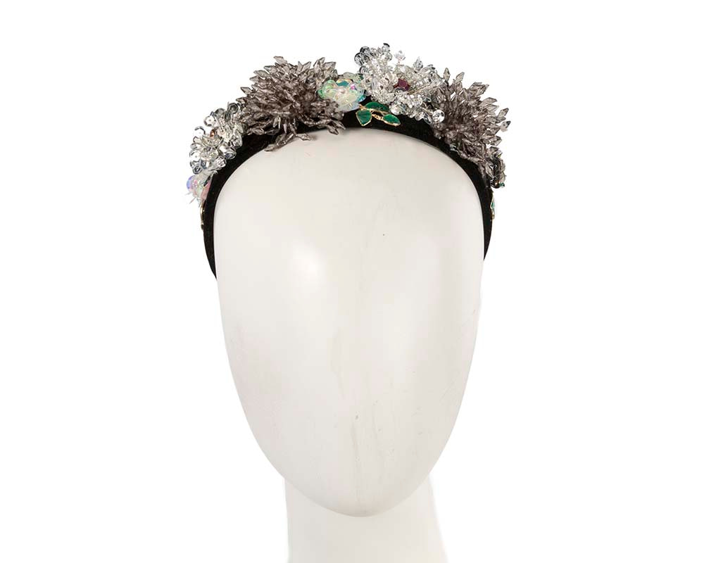 Black & white headband by Cupids Millinery - Hats From OZ UK