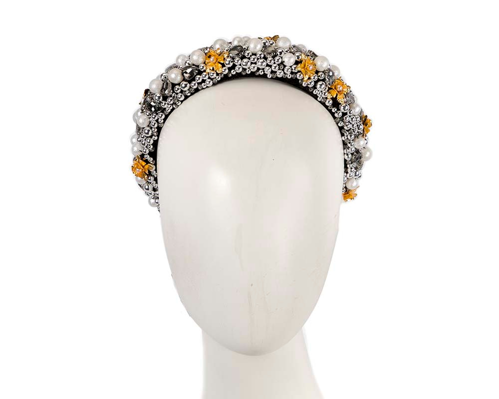 Multicolor pearl headband by Cupids Millinery - Hats From OZ UK