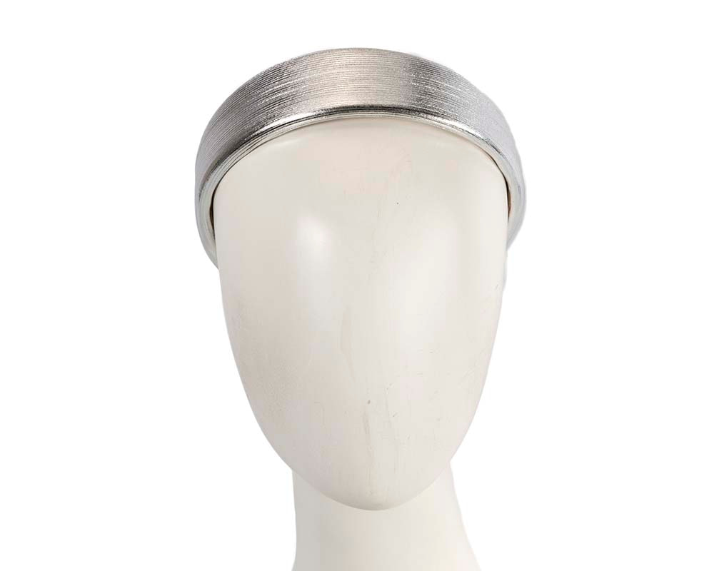 Silver fascinator headband CU612 - Hats From OZ UK | CU612S Silver fascinator headband CU612 - Hats From OZ UK