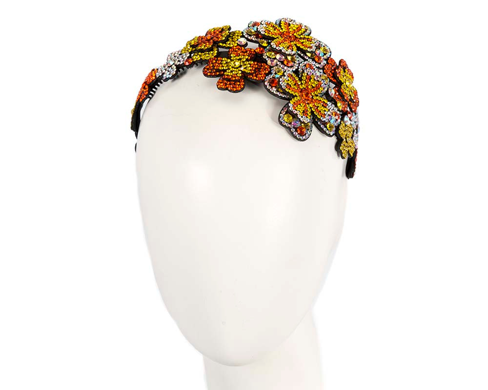 Crystals fascinator headband by Max Alexander CU625OR - Hats From OZ UK Crystals fascinator headband by Max Alexander CU625OR