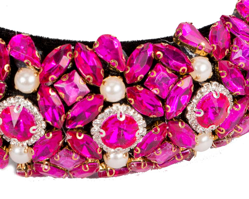 Exclusive fuchsia headband fascinator - Hats From OZ UK Exclusive fuchsia headband fascinator - Image 4