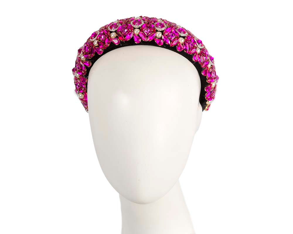 Exclusive fuchsia headband fascinator - Hats From OZ UK Exclusive fuchsia headband fascinator