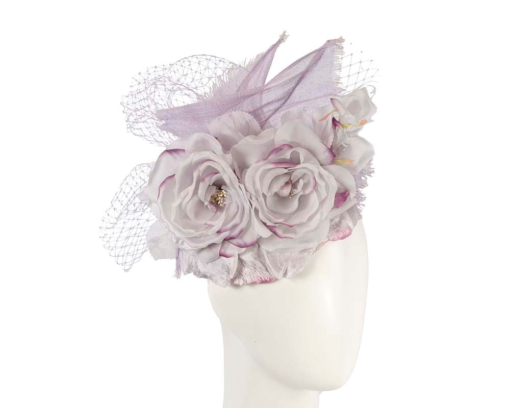 Elegant Floral Fascinator with Delicate Lilac Accents - Hats From OZ UK