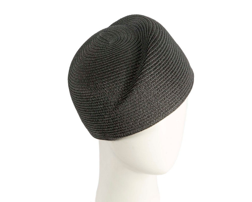 Designers black braided ladies winter hat - Hats From OZ UK
