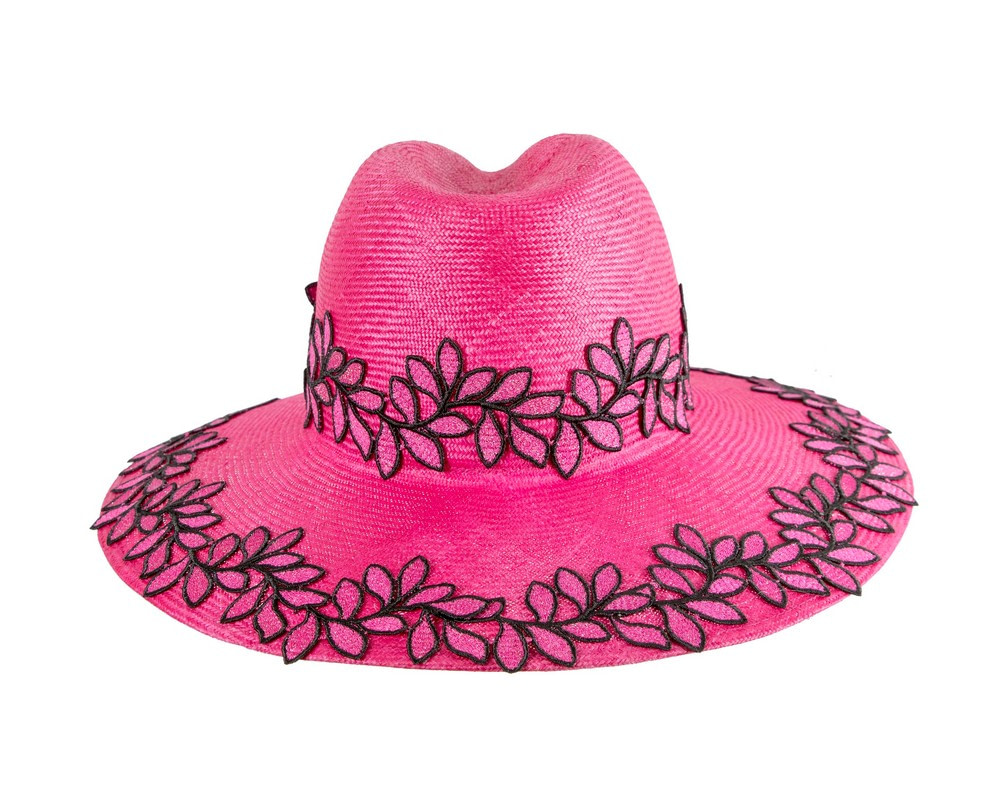 Wide brim ladies summer sisal fedora hat by Cupids Millinery - Hats From OZ UK Wide brim ladies summer sisal fedora hat by Cupids Millinery - Image 6