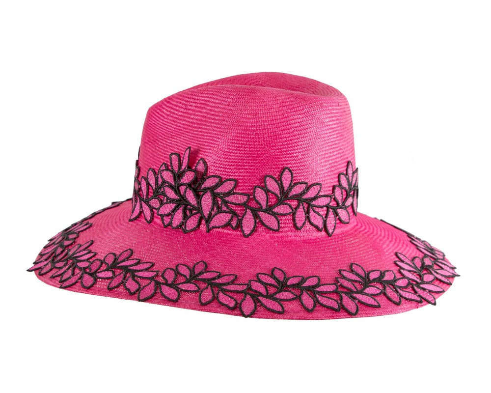 Wide brim ladies summer sisal fedora hat by Cupids Millinery - Hats From OZ UK Wide brim ladies summer sisal fedora hat by Cupids Millinery - Image 5