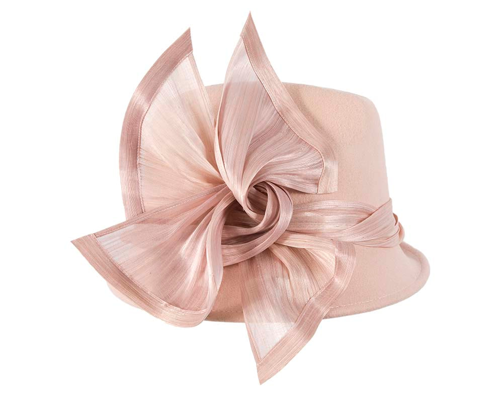 Beige ladies winter fashion felt fedora hat by Fillies Collection F660 - Hats From OZ UK Beige ladies winter fashion felt fedora hat by Fillies Collection F660 - Image 3