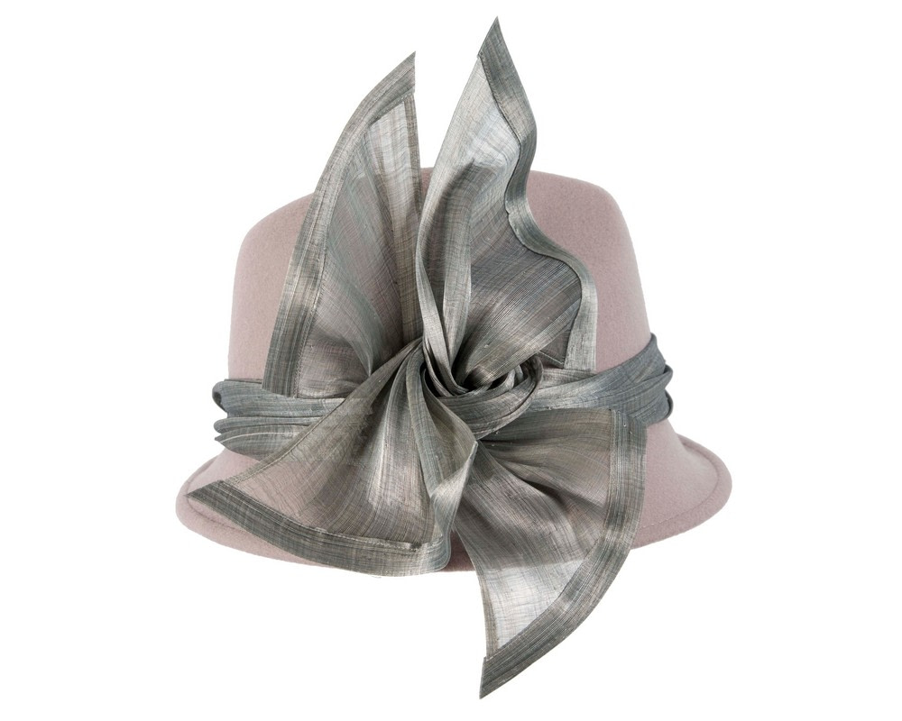 Grey ladies winter fashion felt fedora hat by Fillies Collection - Hats From OZ UK Grey ladies winter fashion felt fedora hat by Fillies Collection - Image 3