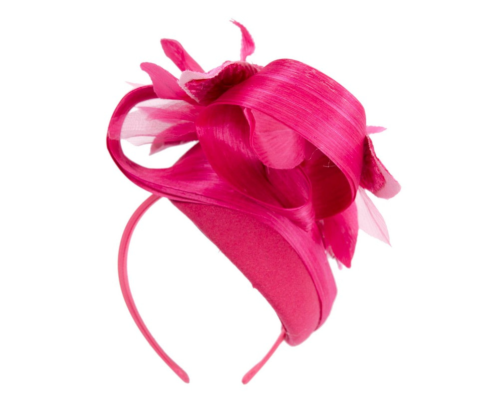 Tall fuchsia winter racing pillbox fascinator by Fillies Collection - Hats From OZ UK Tall fuchsia winter racing pillbox fascinator by Fillies Collection - Image 6
