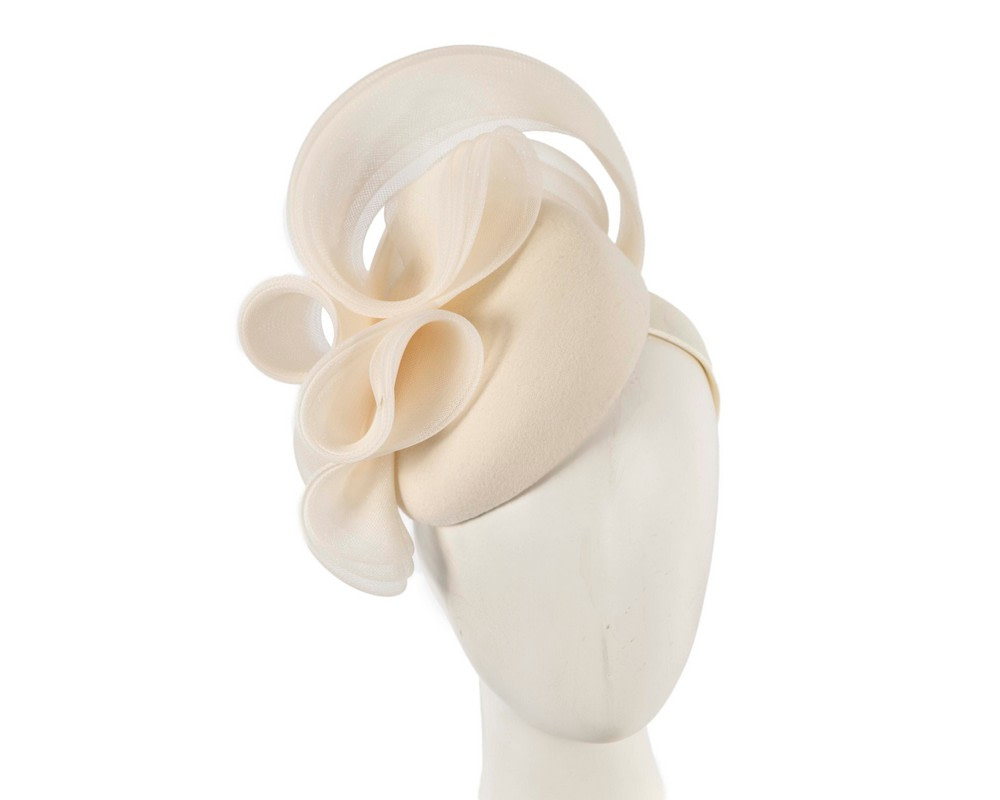 Cream winter racing fascinator by Fillies Collection - Hats From OZ UK