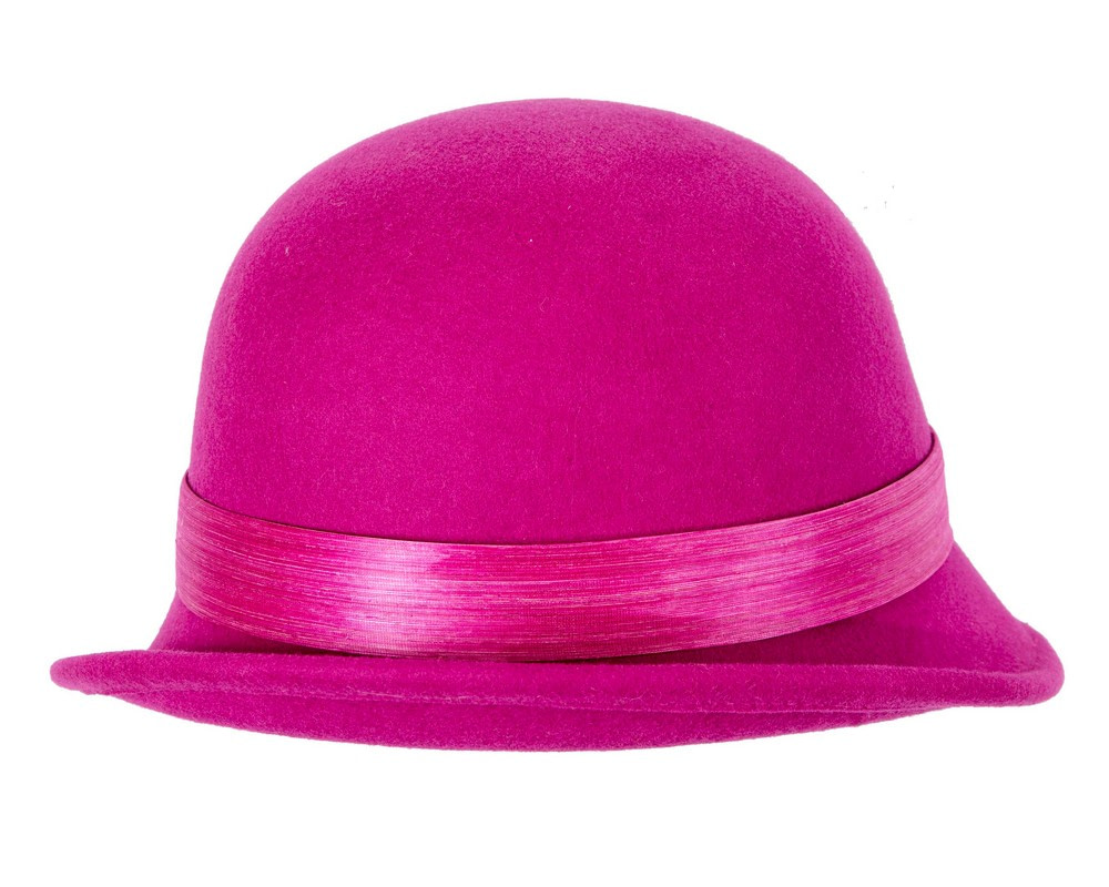 Exclusive fuchsia cloche winter hat by Fillies Collection - Hats From OZ UK Exclusive fuchsia cloche winter hat by Fillies Collection - Image 3