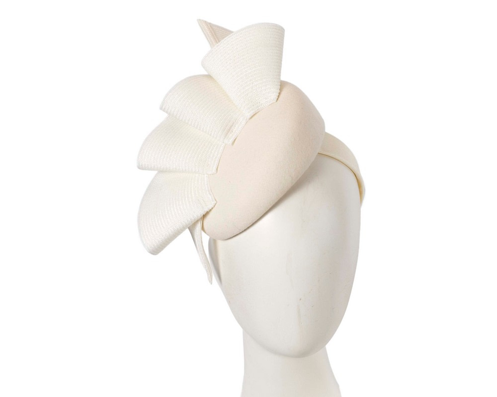 Cream pillbox fascinator by Fillies Collection - Hats From OZ UK