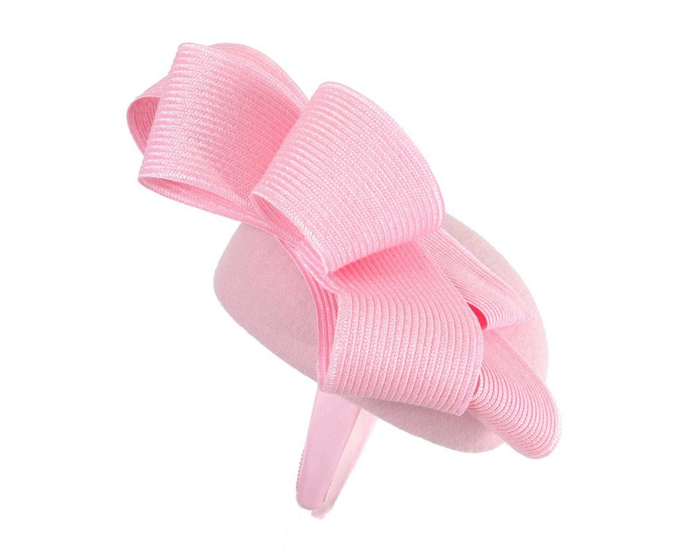 Pink pillbox winter fascinator by Fillies Collection - Hats From OZ UK Pink pillbox winter fascinator by Fillies Collection - Image 4