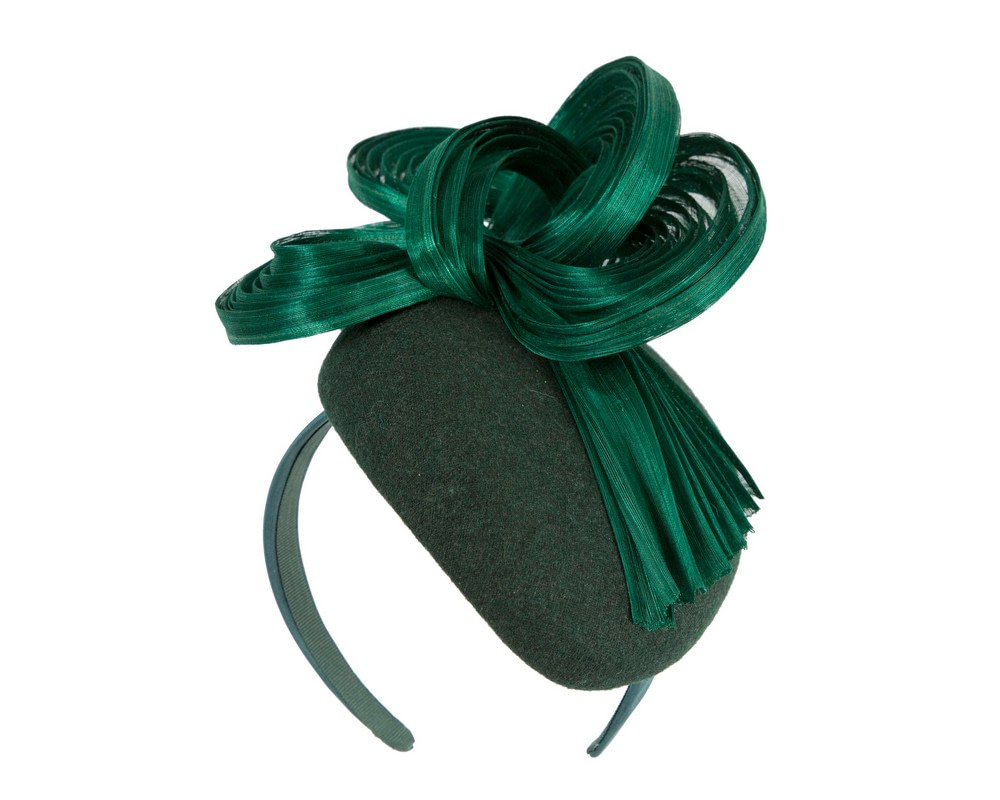 Exclusive green winter fascinator by Fillies Collection - Hats From OZ UK Exclusive green winter fascinator by Fillies Collection - Image 2