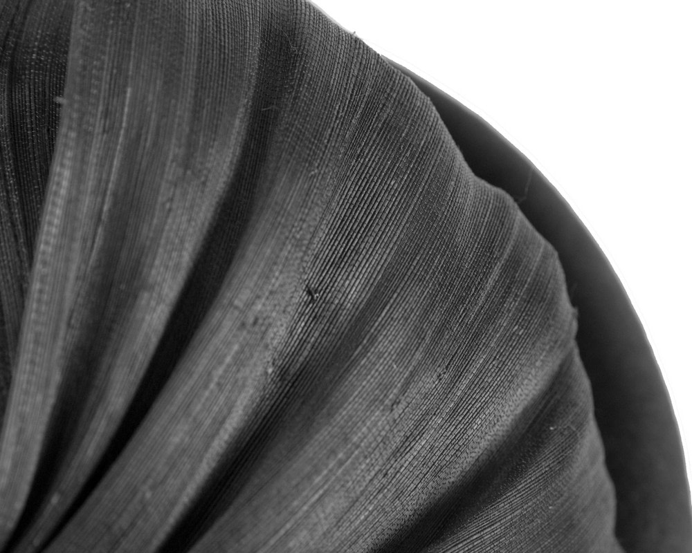Elegant Black Felt Hat with Silk Abaca Trim by Fillies Collection - Hats From OZ UK Elegant Black Felt Hat with Silk Abaca Trim by Fillies Collection - Image 5