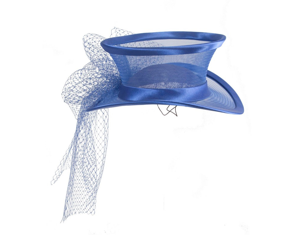 Exclusive royal blue top hat by Cupids Millinery - Hats From OZ UK Exclusive royal blue top hat by Cupids Millinery - Image 2