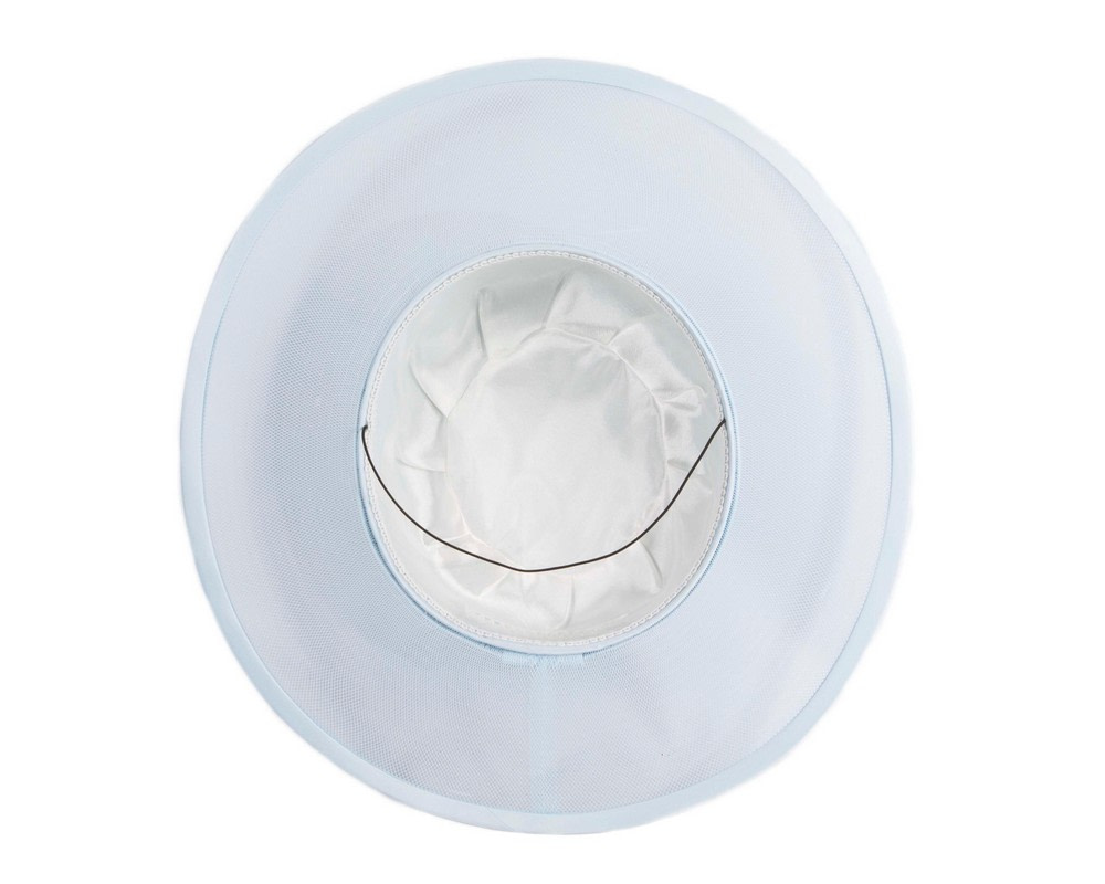 Light Blue designers boater hat by Cupids Millinery - Hats From OZ UK Light Blue designers boater hat by Cupids Millinery - Image 5