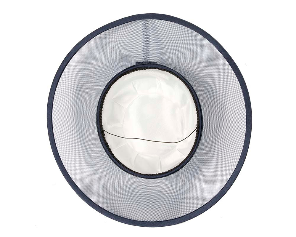 Navy designers boater hat - Hats From OZ UK Navy designers boater hat - Image 4