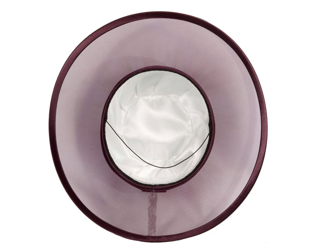 Wine colored designers boater hat - Hats From OZ UK Wine colored designers boater hat - Image 5