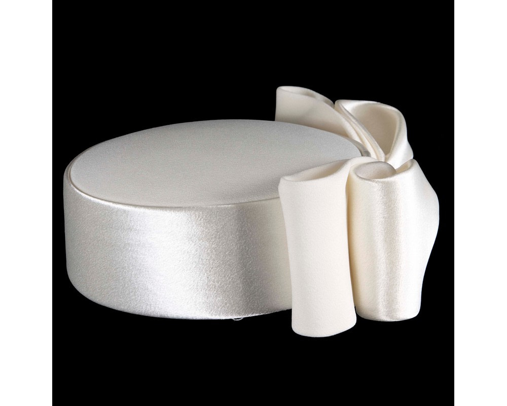 Exclusive large cream pillbox hat by Cupids Millinery - Hats From OZ UK Exclusive large cream pillbox hat by Cupids Millinery - Image 4