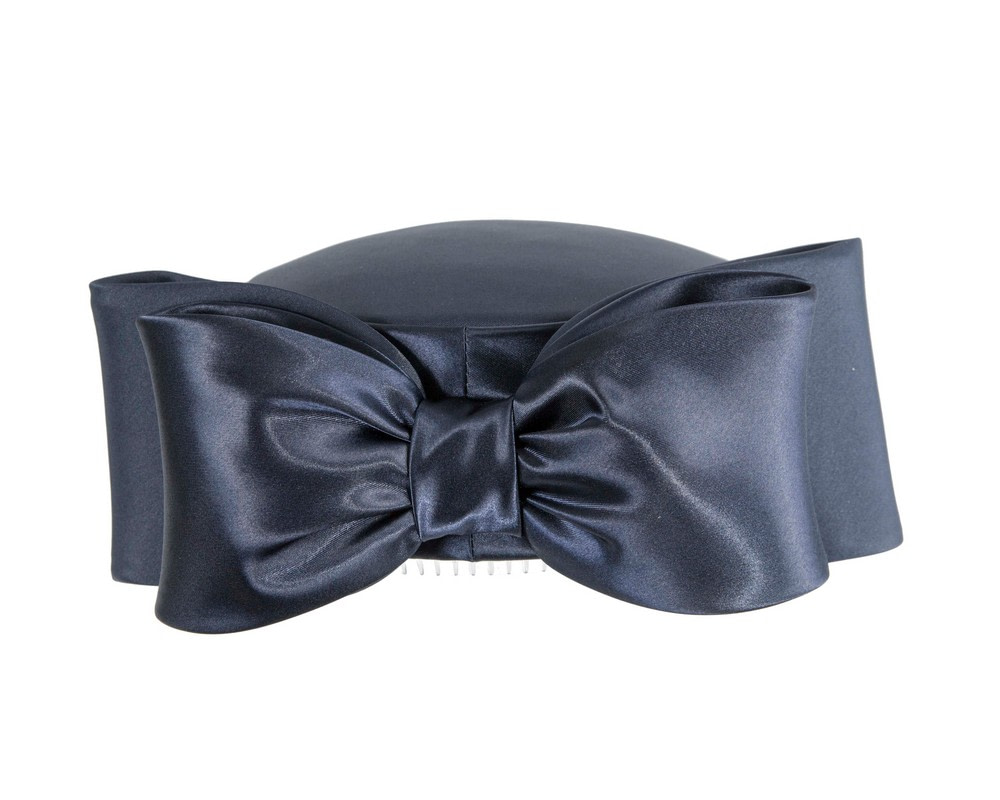 Exclusive large navy pillbox hat by Cupids Millinery - Hats From OZ UK Exclusive large navy pillbox hat by Cupids Millinery - Image 7