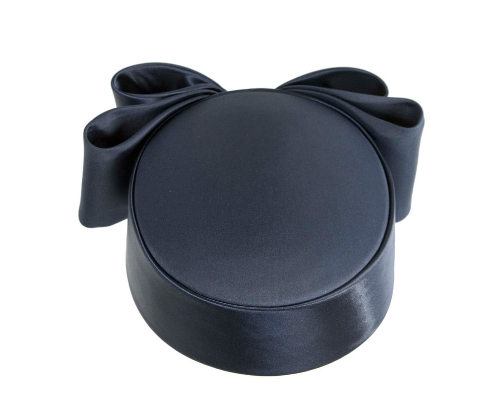 Exclusive large navy pillbox hat by Cupids Millinery - Hats From OZ UK Exclusive large navy pillbox hat by Cupids Millinery - Image 2