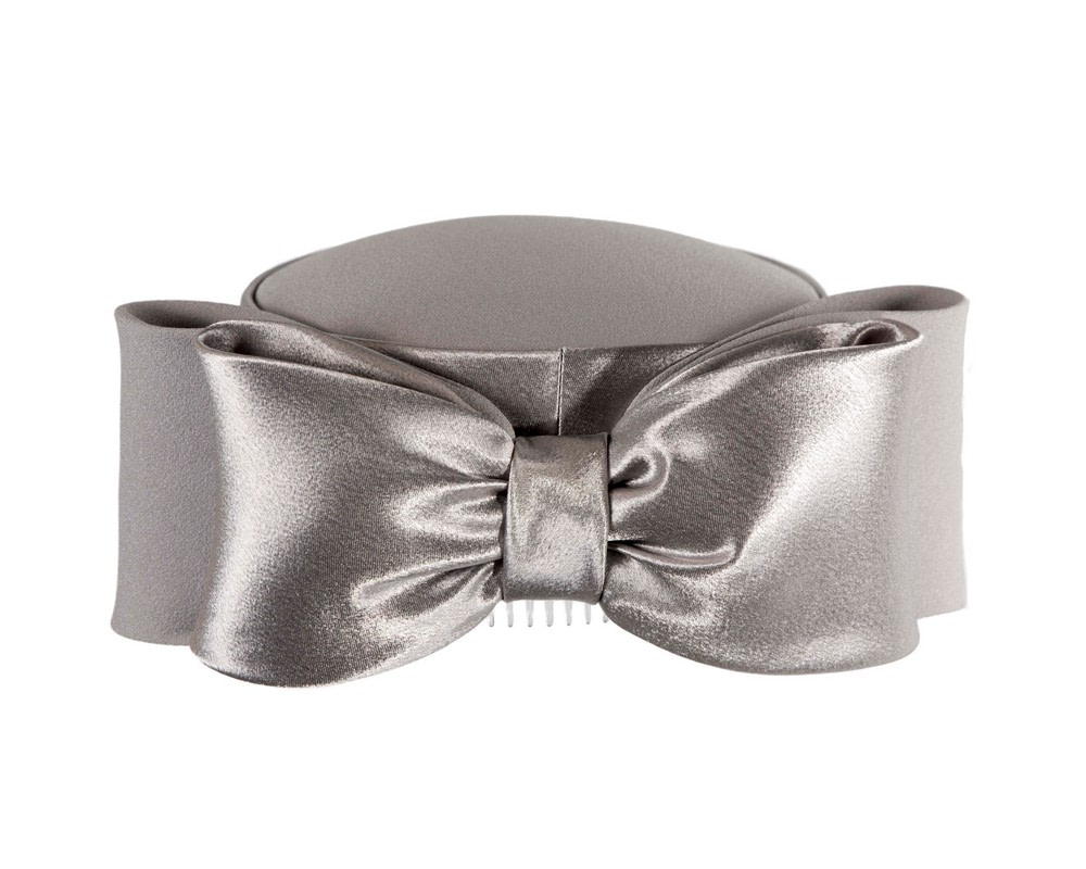 Exclusive large silver pillbox hat by Cupids Millinery - Hats From OZ UK Exclusive large silver pillbox hat by Cupids Millinery - Image 7