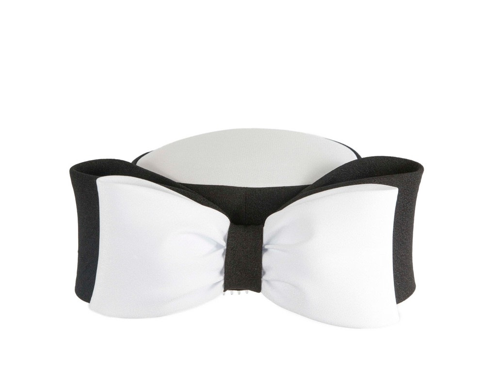 Exclusive large white & black pillbox hat by Cupids Millinery - Hats From OZ UK Exclusive large white & black pillbox hat by Cupids Millinery - Image 7