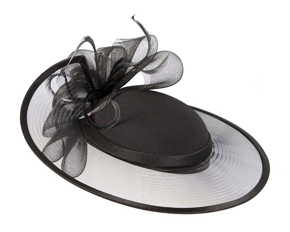 Black Mother of the Bride Wedding Hat custom made to order - Hats From OZ UK Black Mother of the Bride Wedding Hat custom made to order - Image 2