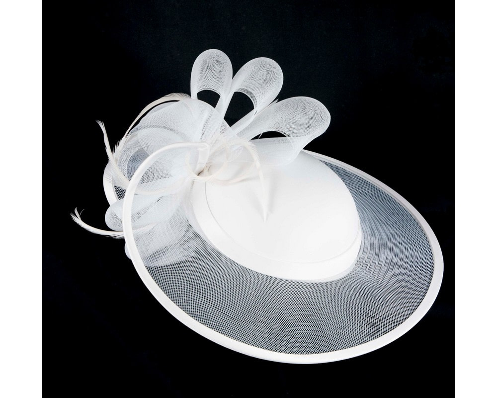 White Wedding Hat made to order in Australia - Hats From OZ UK White Wedding Hat made to order in Australia - Image 2
