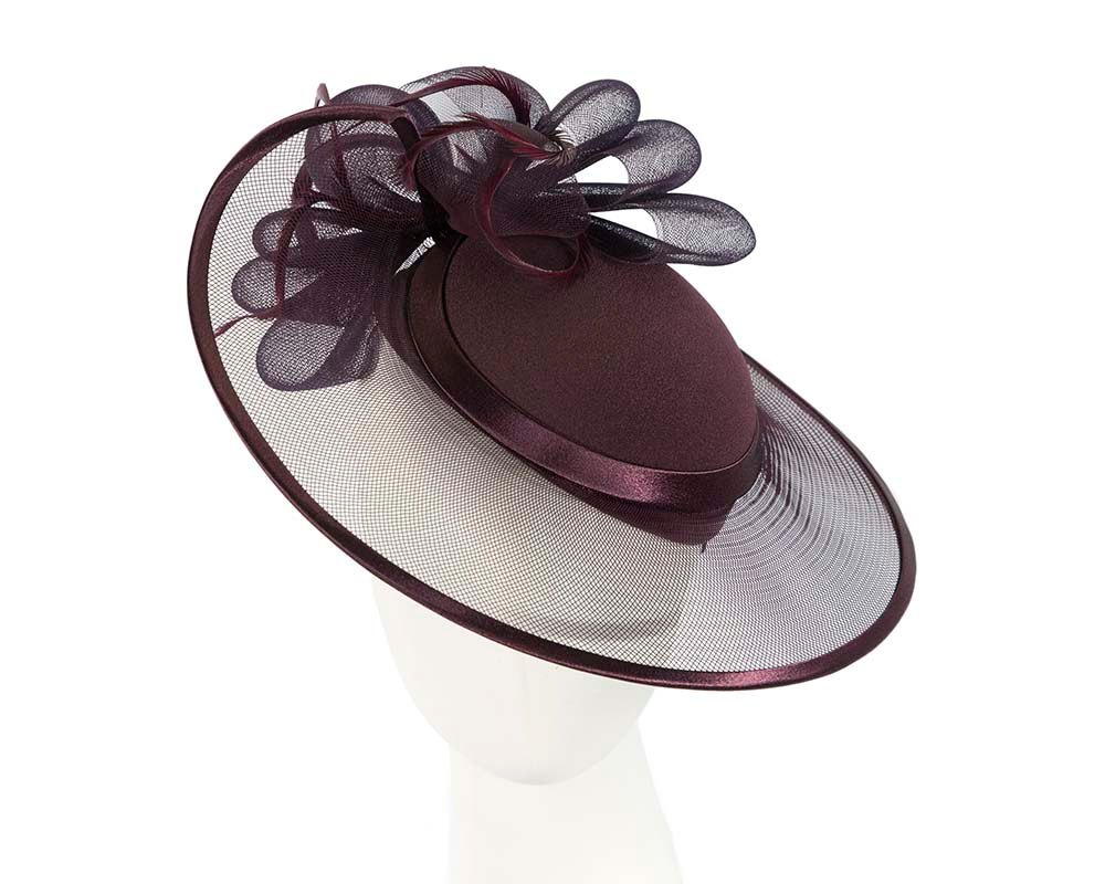 Port Mother of the Bride Wedding Hat made to order in Australia - Hats From OZ UK | H835PRT Port Mother of the Bride Wedding Hat made to order in Australia - Hats From OZ UK