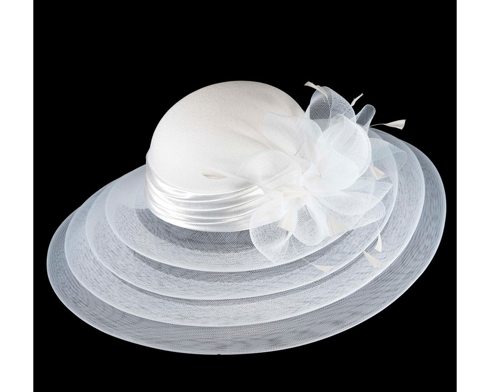 White Mother of the Bride Hat custom made to order (any color) - Hats From OZ UK White Mother of the Bride Hat custom made to order (any color) - Image 2