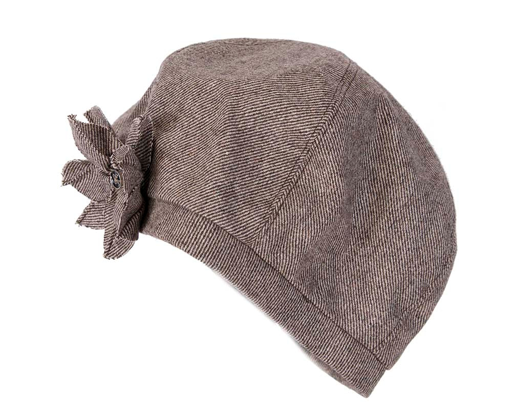 Brown winter ladies fashion beret hat by Max Alexander - Hats From OZ UK Brown winter ladies fashion beret hat by Max Alexander - Image 2
