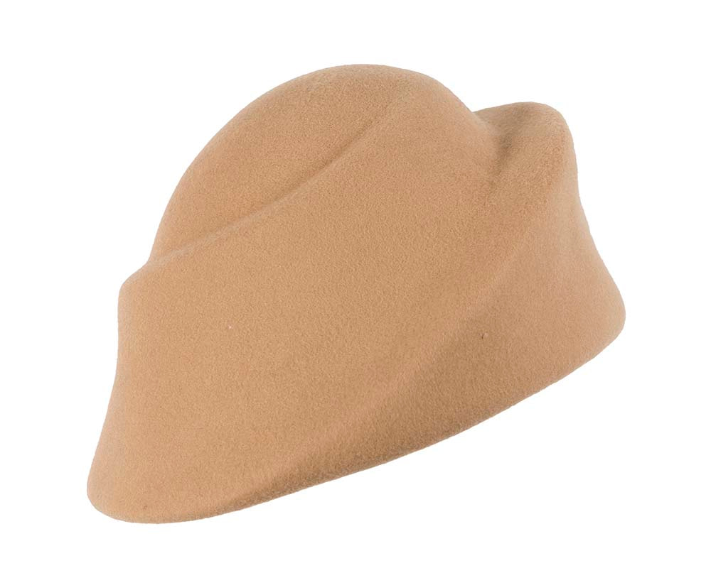 Unique beige ladies winter felt fashion hat - Hats From OZ UK Unique beige ladies winter felt fashion hat - Image 2