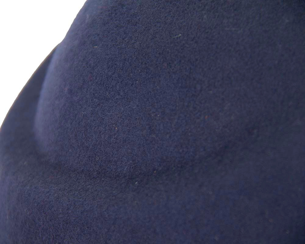 Unique navy ladies winter felt fashion hat - Hats From OZ UK Unique navy ladies winter felt fashion hat - Image 5
