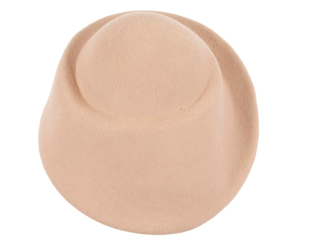 Unique nude ladies winter felt fashion hat - Hats From OZ UK Unique nude ladies winter felt fashion hat - Image 3