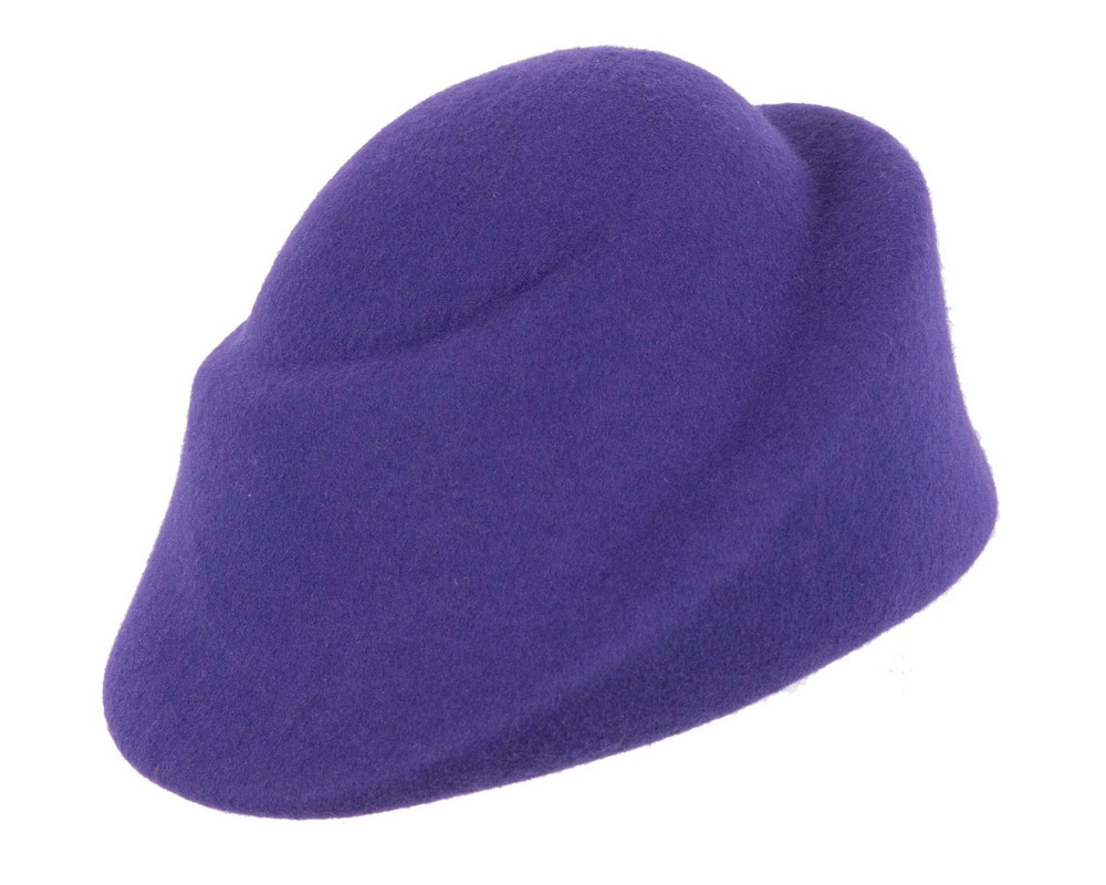 Unique purple ladies winter felt fashion hat - Hats From OZ UK Unique purple ladies winter felt fashion hat - Image 2