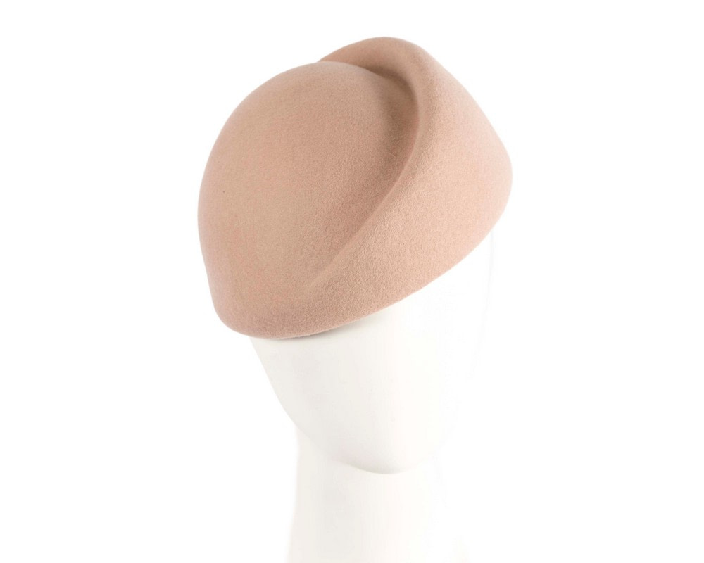 Designers beige felt ladies winter hat - Hats From OZ UK