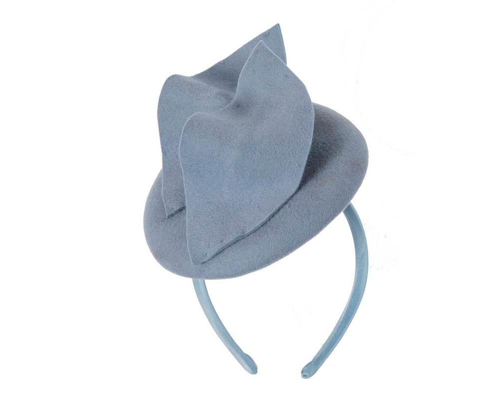 Light blue felt fascinator by Max Alexander - Hats From OZ UK Light blue felt fascinator by Max Alexander - Image 2