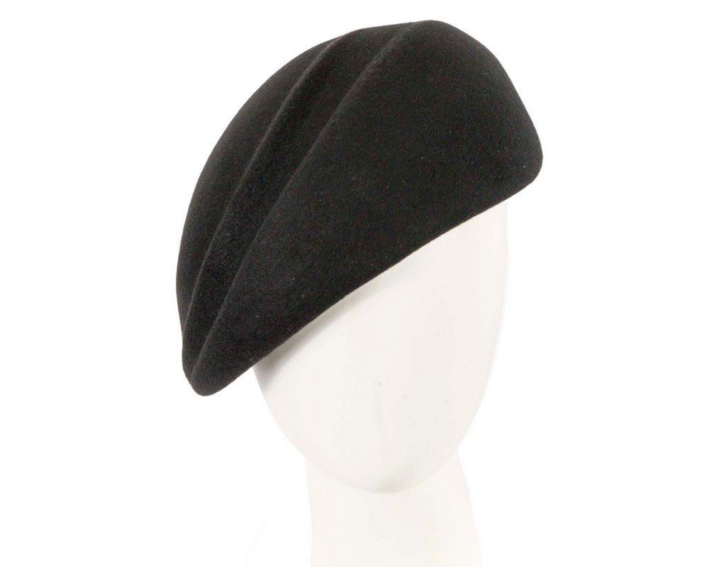 Black winter felt beret by Max Alexander - Hats From OZ UK