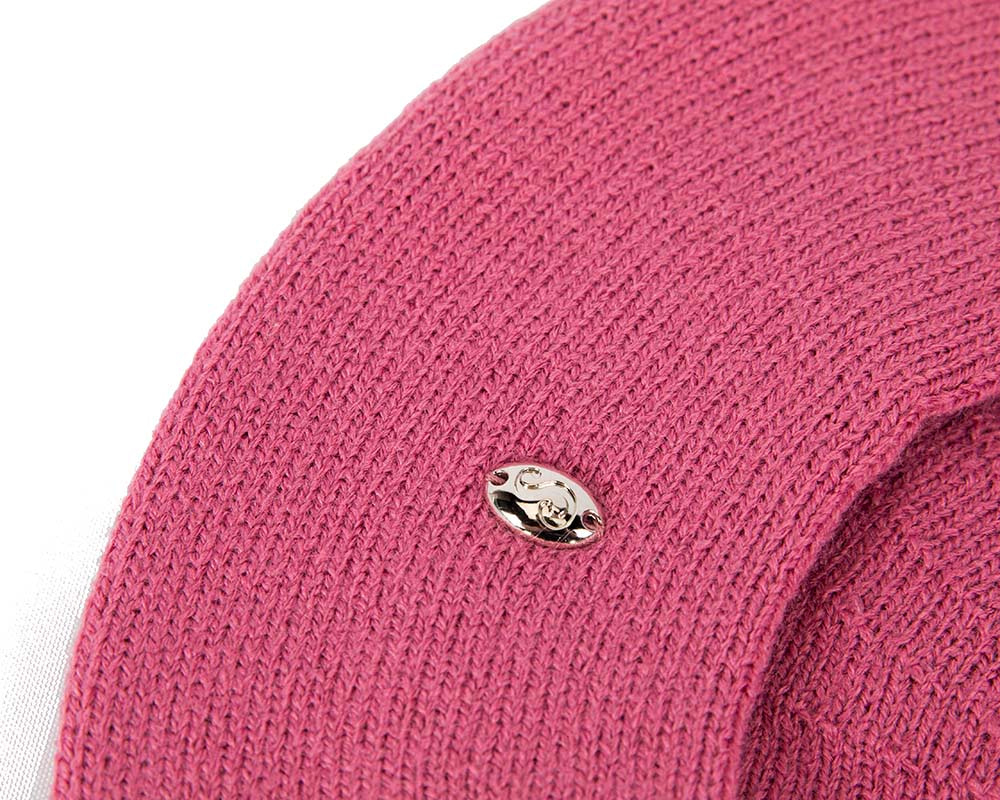 Classic woven fuchsia beret by Max Alexander - Hats From OZ UK Classic woven fuchsia beret by Max Alexander - Image 3